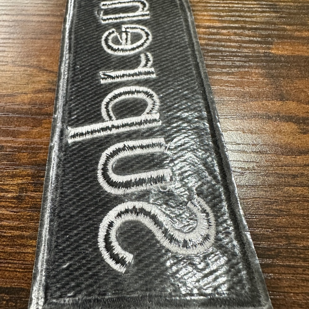 Supreme Black And Gray Logo Patch - image 4